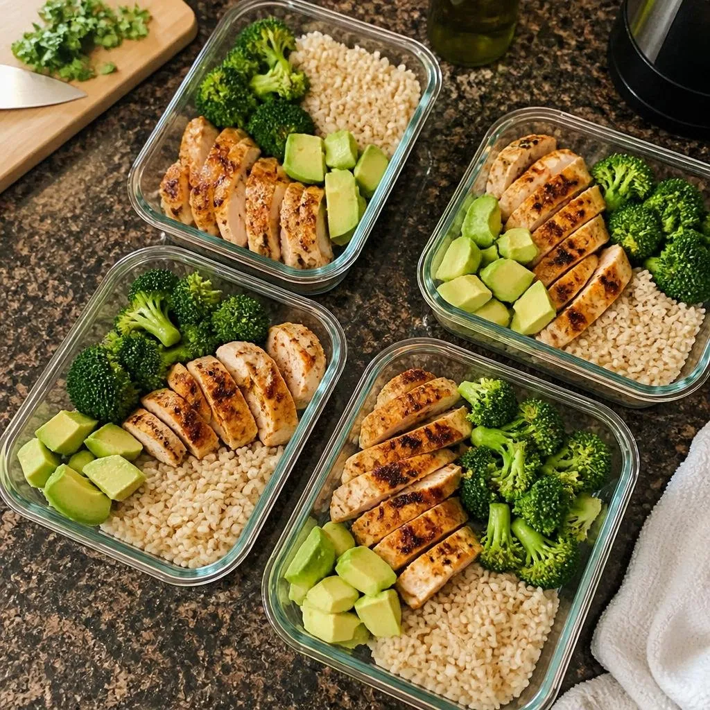 Meal prep del domingo: 5 comidas listas en 1 hora 🥦